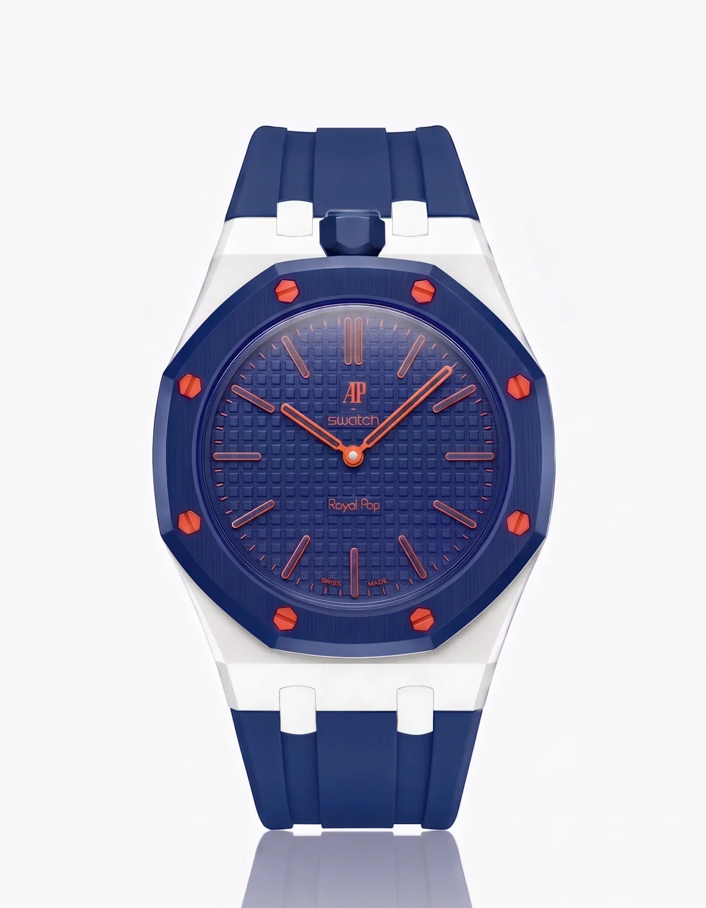 Silicone Strap & Bioceramic Case  Royal Pop Orenji Hachi(Customize  Colors)