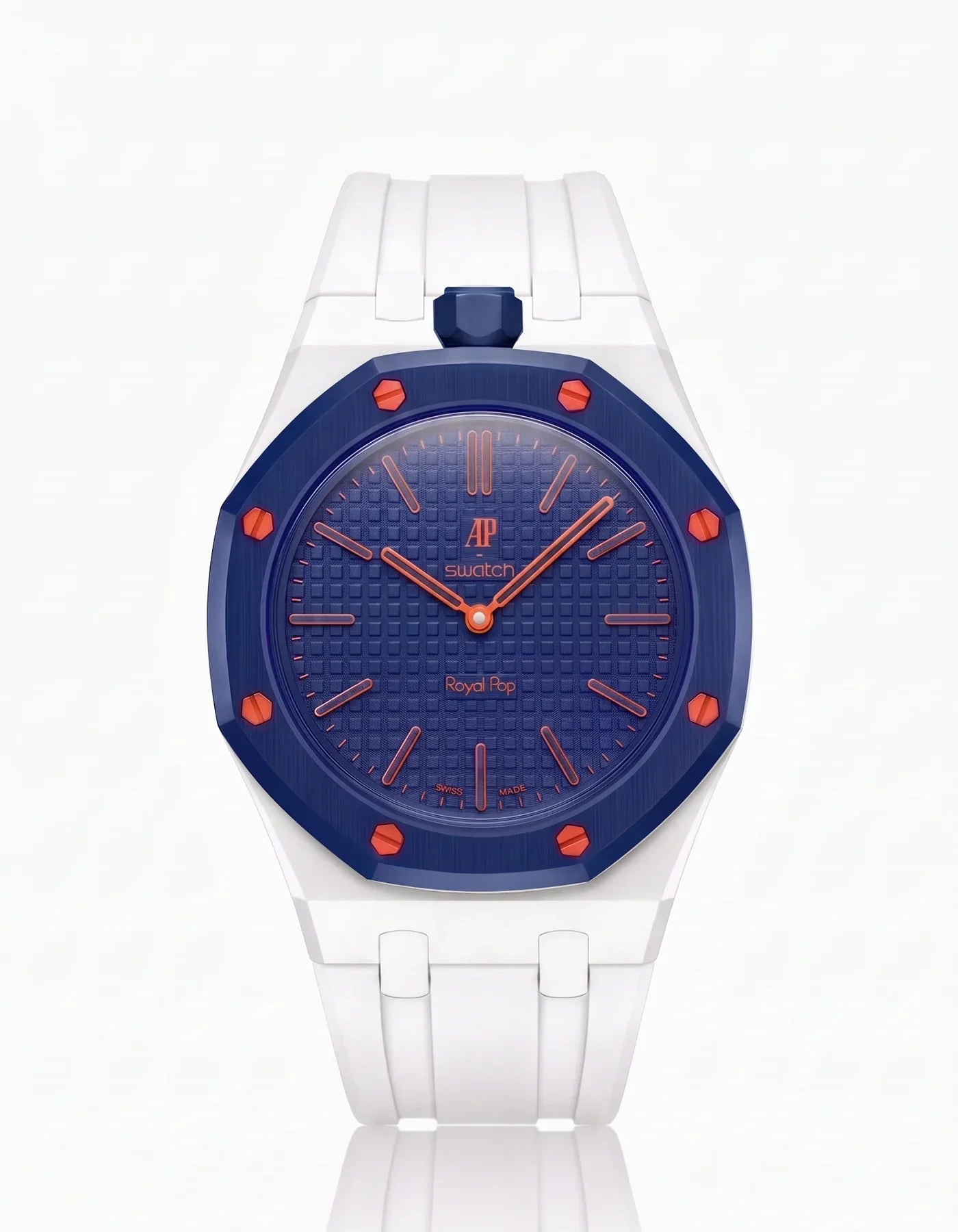 Silicone Strap & Bioceramic Case  Royal Pop Orenji Hachi(Customize  Colors)