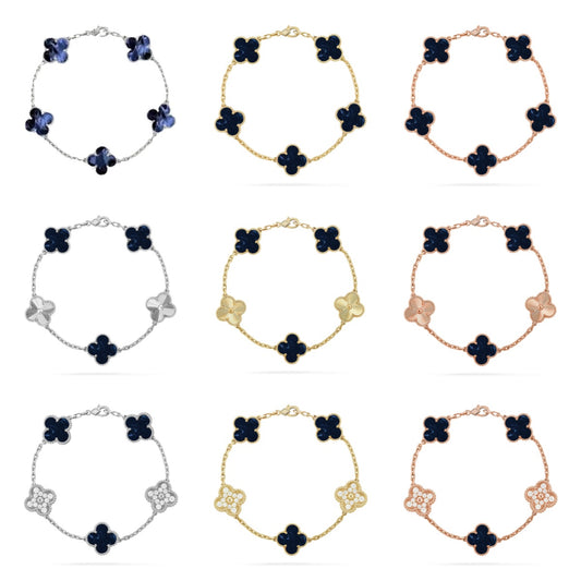 [Love Aura]CLOVER 5 MOTIF PIETERSITE BRACELET COLLECTION