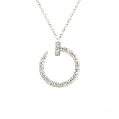 [Love Aura]JUSTE NECKLACE SILVER DIAMONDS