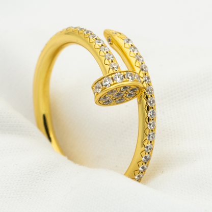 [Love Aura]JUSTE RING 1.8MM GOLD DIAMONDS