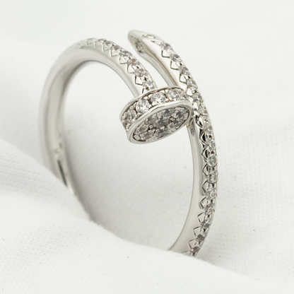 [Love Aura]JUSTE RING 1.8MM SILVER DIAMONDS