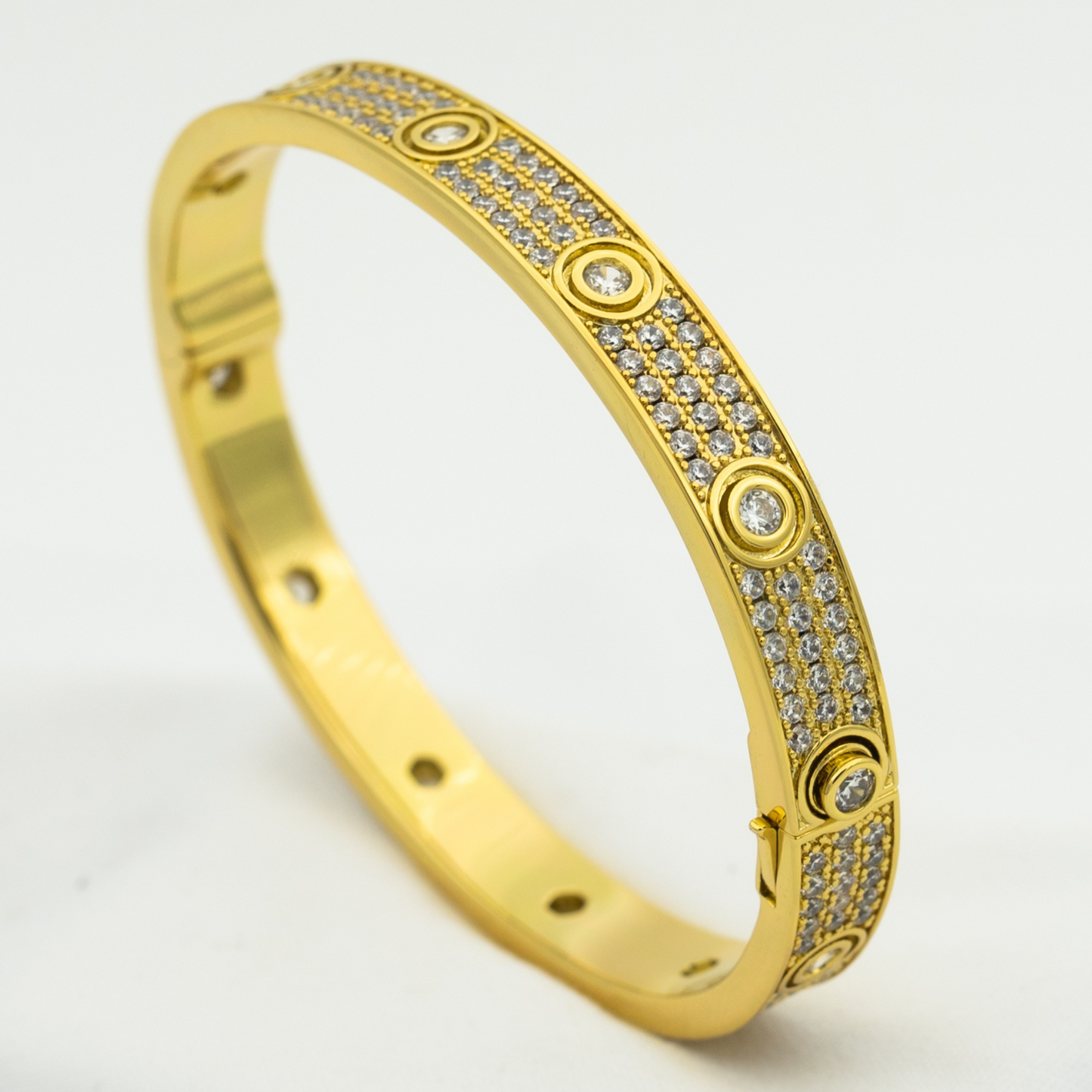 [Love Aura]LOVE BRACELET 6.1MM DIAMOND-PAVED 10 BIG DIAMONDS