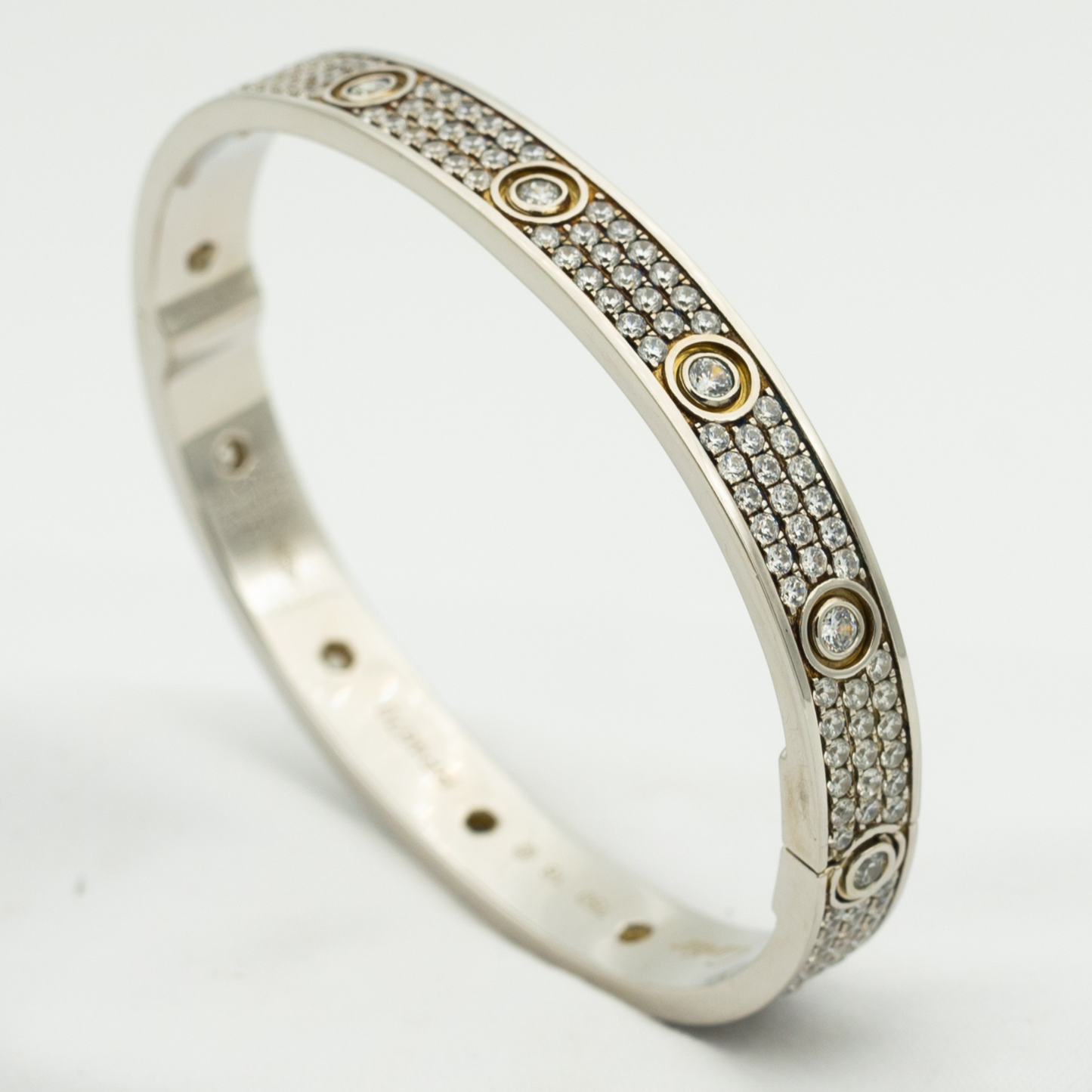 [Love Aura]LOVE BRACELET 6.1MM DIAMOND-PAVED 10 BIG DIAMONDS