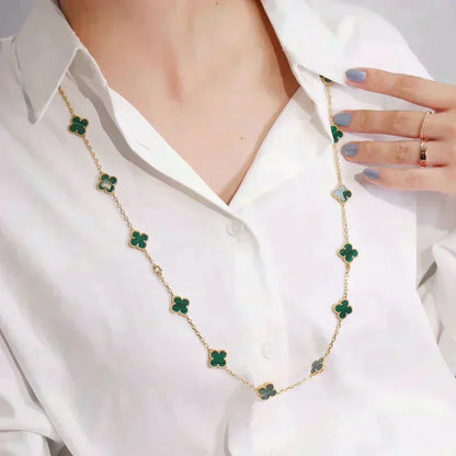 [Love Aura]CLOVER 20 MOTIFS MALACHITE GOLD