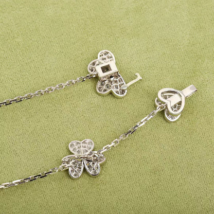 [Love Aura]FRIVOLE SILVER 9 FLOWERS NECKLACE