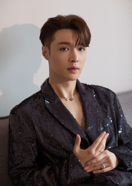 [Love Aura]JEUX DE PINK GOLD DIAMOND NECKLACE