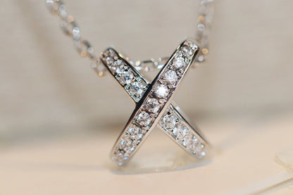 [Love Aura]JEUX DE DIAMOND NECKLACE