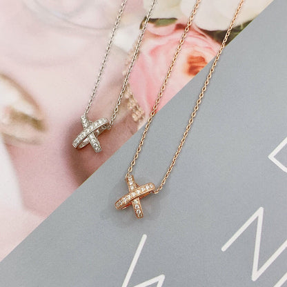 [Love Aura]JEUX DE DIAMOND NECKLACE