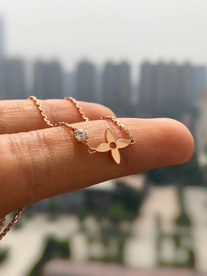 [Love Aura]BLOSSOM PENDANT PINK GOLD AND DIAMOND