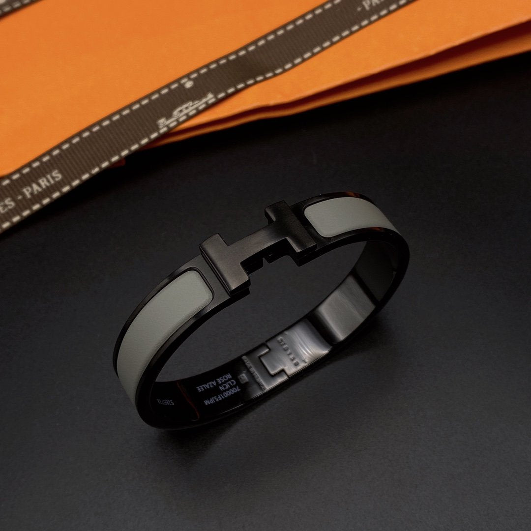 [Love Aura]CLIC HM SO BLACK GREY BRACELET