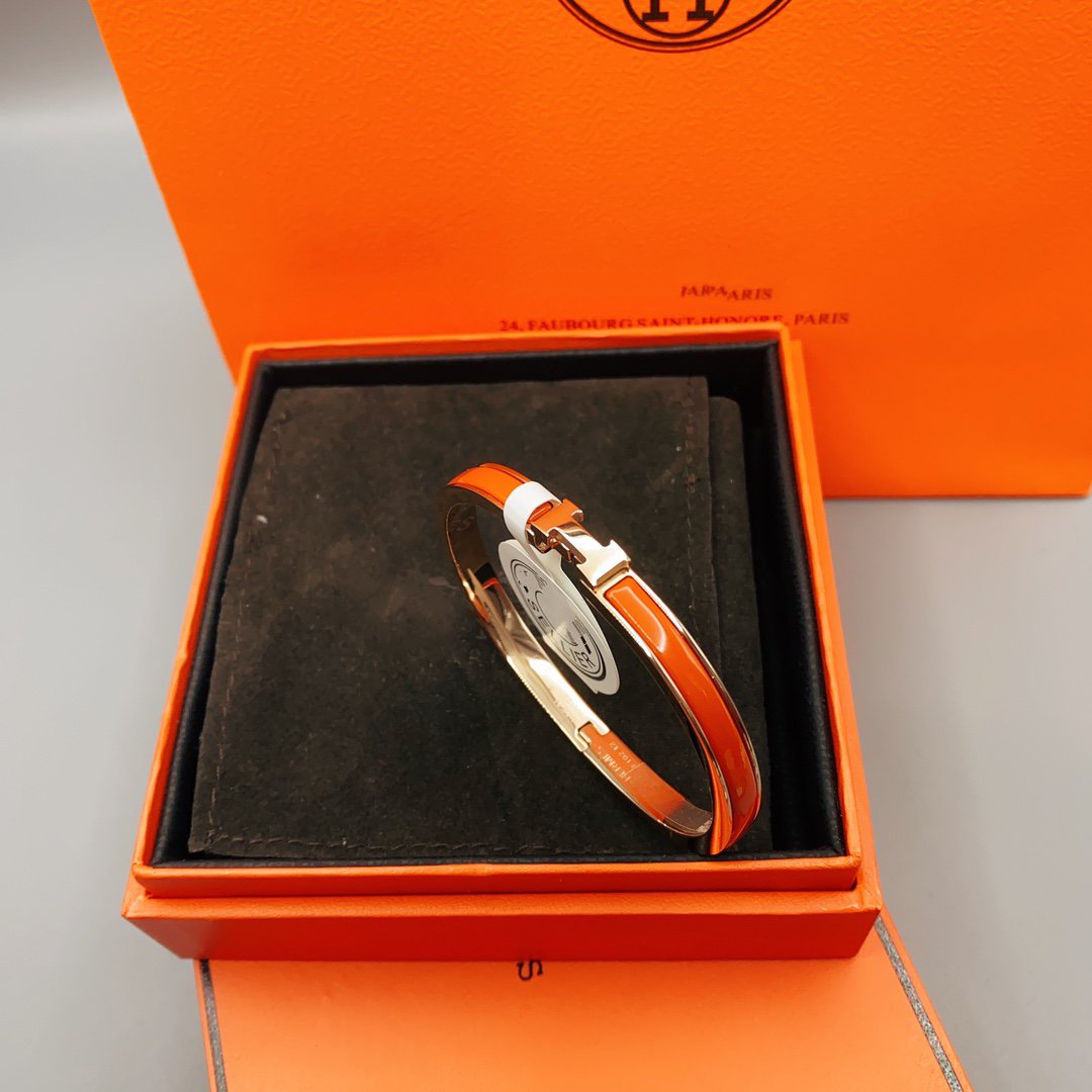 [Love Aura]CLASSIC HM CLIC RED 8MM ENAMEL BRACELET