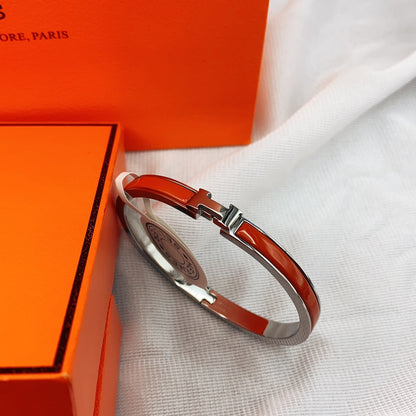 [Love Aura]CLASSIC HM CLIC RED 8MM ENAMEL BRACELET