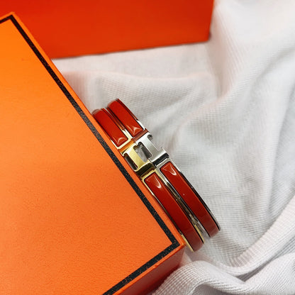 [Love Aura]CLASSIC HM CLIC RED 8MM ENAMEL BRACELET