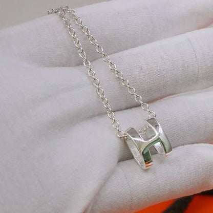 [Love Aura]HM NECKLACE H LETTER OVAL SERIES