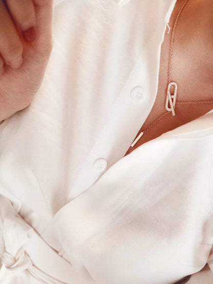 [Love Aura]HM FIRE PIG NOSE NECKLACE TRENDY STREET