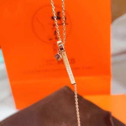 [Love Aura]HM NECKLACE PLATINUM ROSE GOLD DIAMOND