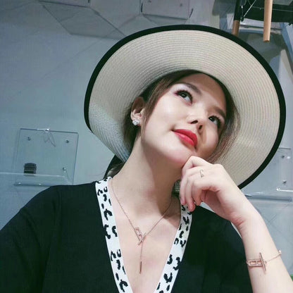 [Love Aura]HM NECKLACE PLATINUM ROSE GOLD DIAMOND