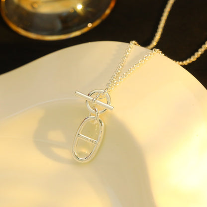 [Love Aura]HM CHAINE D'ANCRE PENDANT NECKLACE STERLING SILVER