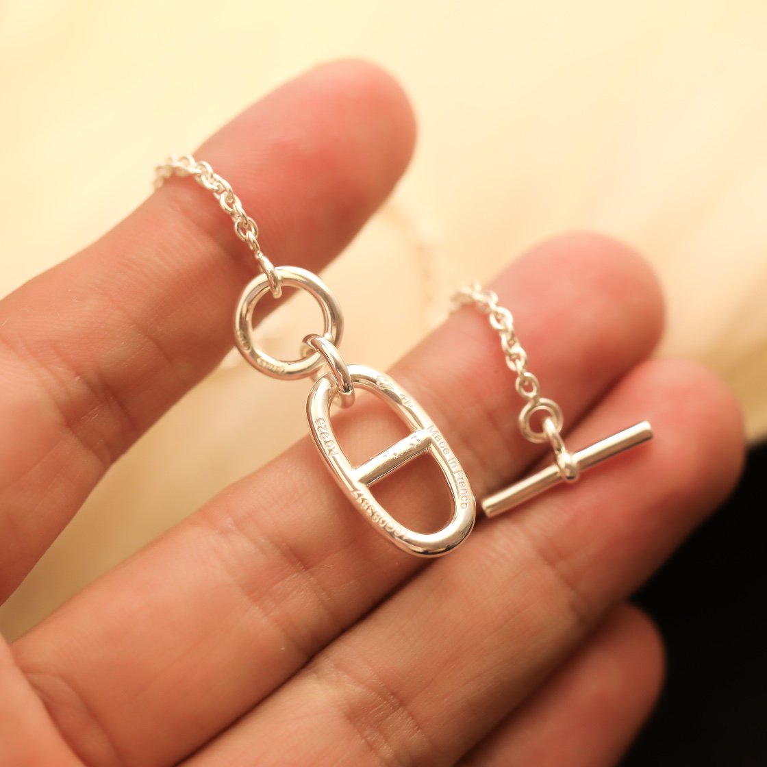 [Love Aura]HM CHAINE D'ANCRE PENDANT NECKLACE STERLING SILVER