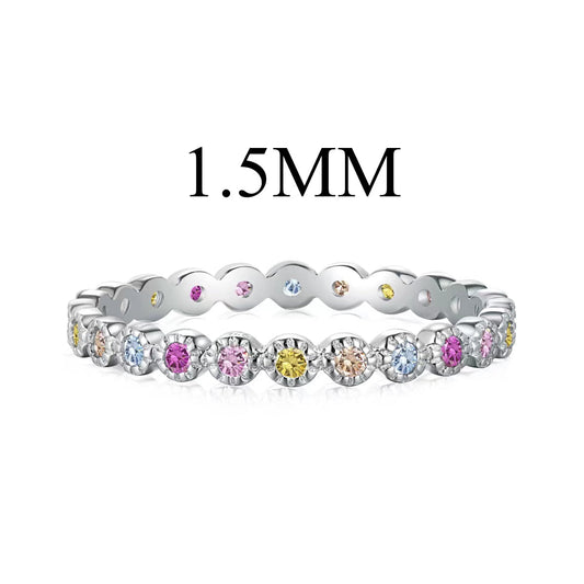 [Love Aura]Radiant Sparkling Round Cut Daily Ring