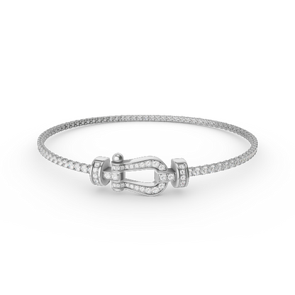[Love Aura]FORCE  HORSESHOE  DIAMOND TENNIS BRACELET