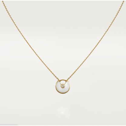 [Love Aura]AMULETTE ROSE GOLD MOP NECKLACE