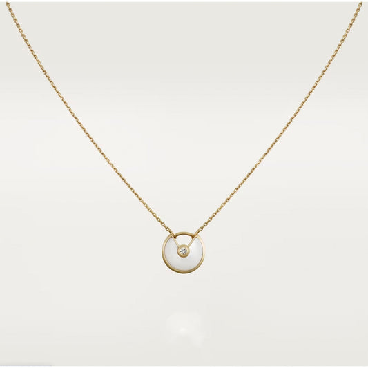[Love Aura]AMULETTE ROSE GOLD MOP NECKLACE