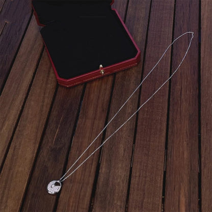 [Love Aura]AMULETTE SILVER FULL DIAMOND NECKLACE