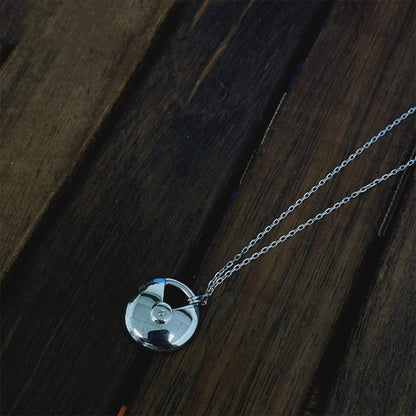 [Love Aura]AMULETTE SILVER FULL DIAMOND NECKLACE
