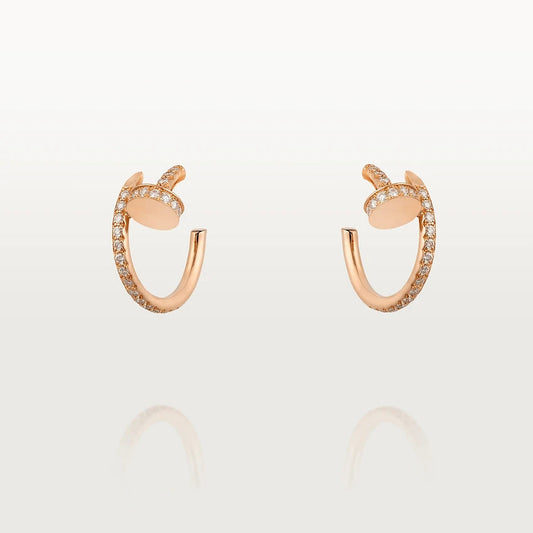 [Love Aura]JUSTE EARRINGS 12.75MM PINK GOLD DIAMOND