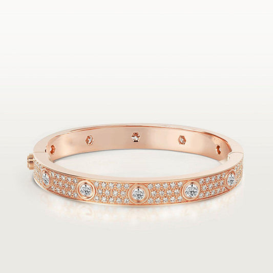 [Love Aura]LOVE BRACELET 6.1MM DIAMOND-PAVED 10 BIG DIAMONDS