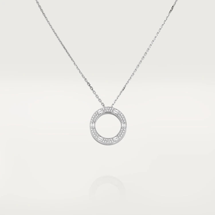 [Love Aura]LOVE NECKLACE ADJUSTABLE SILVER