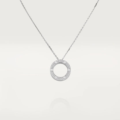 [Love Aura]LOVE NECKLACE ADJUSTABLE SILVER