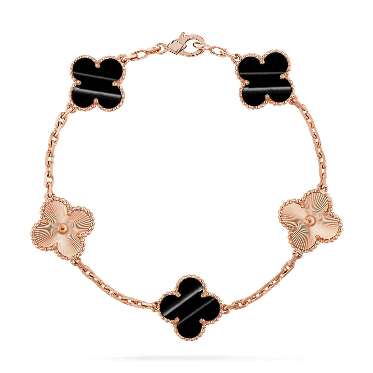 [Love Aura] CLOVER 5 MOTIF PULSAR STONE BRACELET COLLECTION