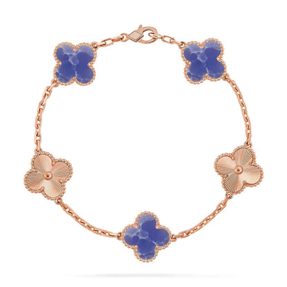 [Love Aura]CLOVER 5 MOTIF BLUE VEINS BRACELET COLLECTION