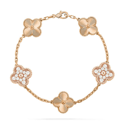 [Love Aura] CLOVER 5 MOTIF LASER BRACELET COLLECTION