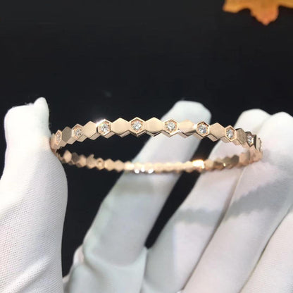 [Love Aura]BEE LOVE PINK GOLD DIAMOND BRACELET