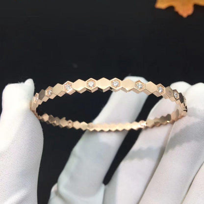 [Love Aura]BEE LOVE PINK GOLD DIAMOND BRACELET