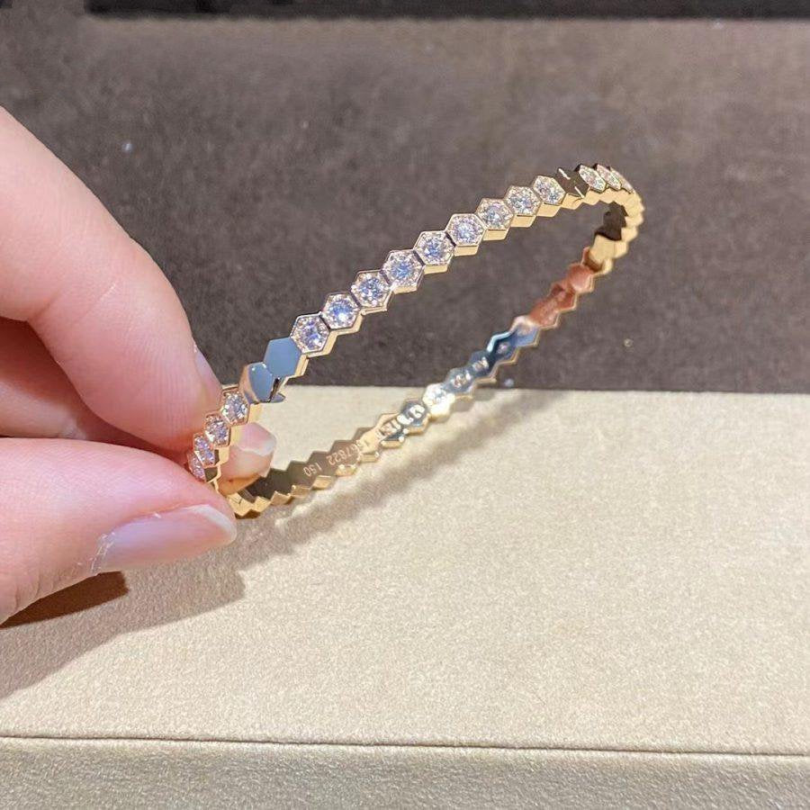 [Love Aura]BEE LOVE GOLD BRACELET FULL DIAMOND