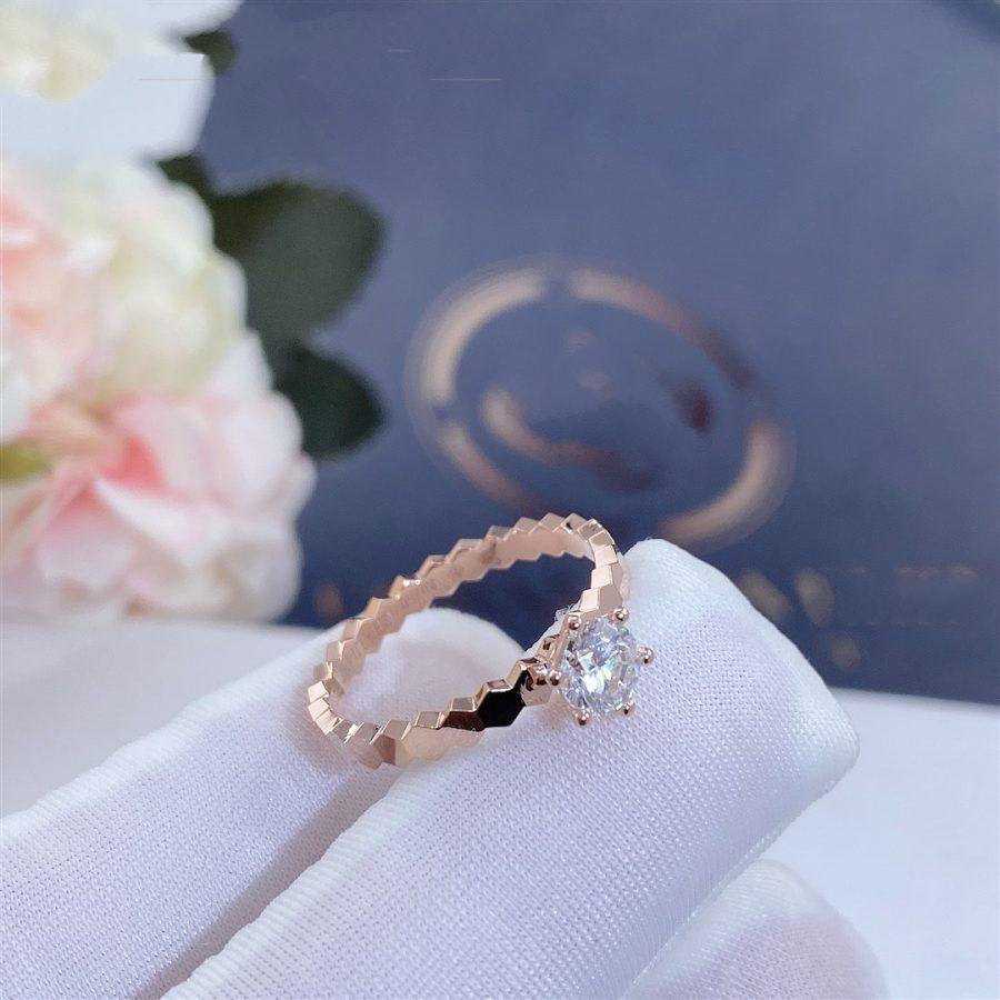 [Love Aura]BEE LOVE RING PINK GOLD 1 DIAMOND