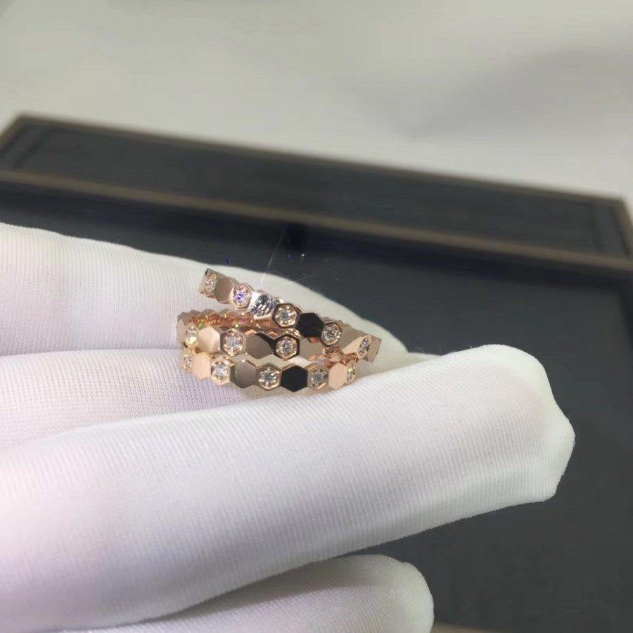 [Love Aura]BEE LOVE RING PINK GOLD DIAMOND