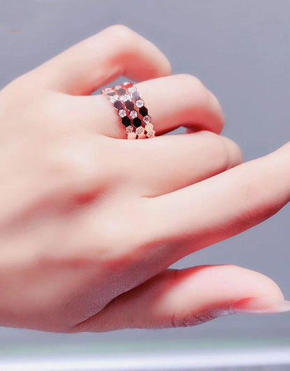 [Love Aura]BEE LOVE RING PINK GOLD DIAMOND
