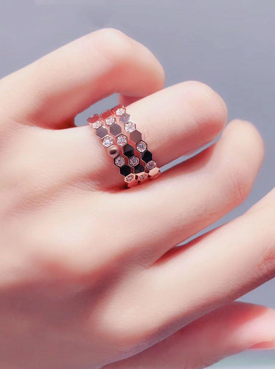 [Love Aura]BEE LOVE RING PINK GOLD DIAMOND