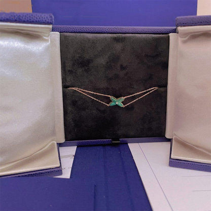 [Love Aura]JEUX BRACELET MALACHITE PINK GOLD 1 DIAMOND