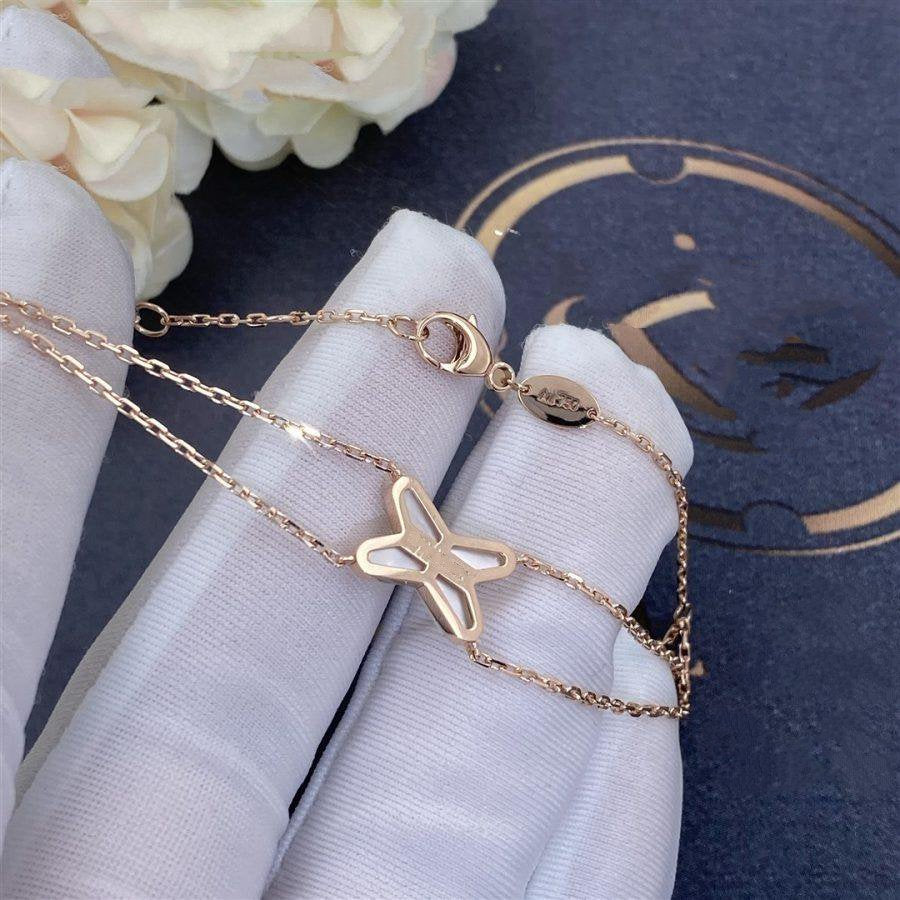 [Love Aura]JEUX BRACELET WHITE MOP PINK GOLD 1 DIAMOND