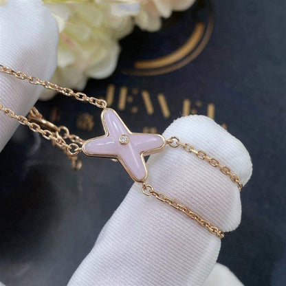 [Love Aura]JEUX BRACELET PINK MOP PINK GOLD 1 DIAMOND