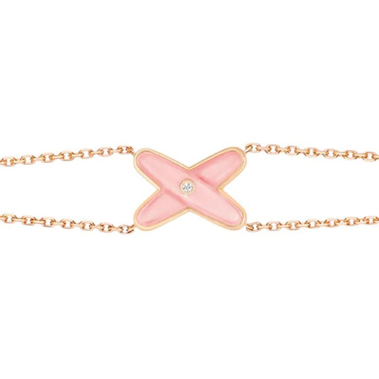 [Love Aura]JEUX BRACELET PINK MOP PINK GOLD 1 DIAMOND
