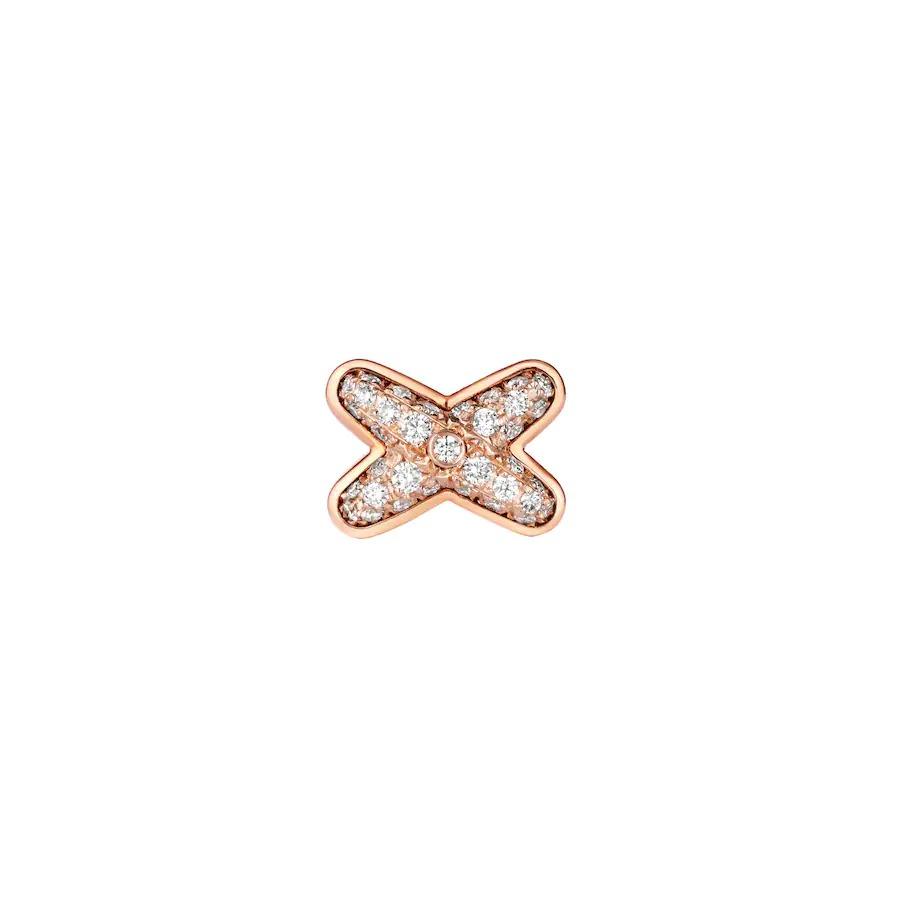 [Love Aura]JEUX DE PINK GOLD DIAMOND EARRINGS