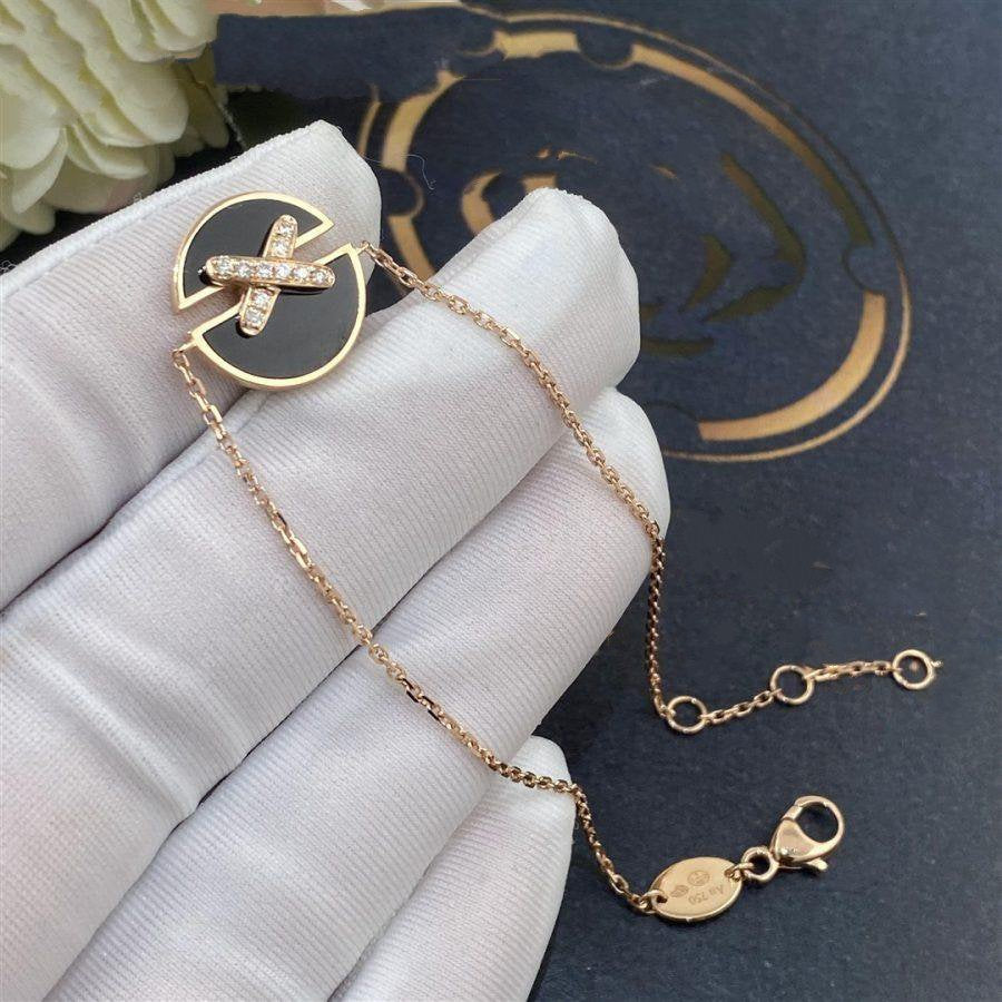 [Love Aura]JEUX DE BRACELET ONYX PINK GOLD DIAMOND